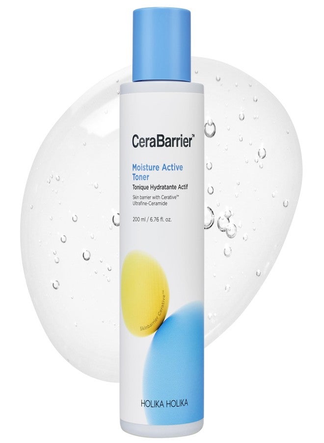 HOLIKA HOLIKA Cerabarrier Moisture Active Toner - Face Hydrating Barrier Repair - 5 Ceramide Complex, Phytosterols, Lactobionic Acid - Hypoallergenic Korean Skincare for Dry Sensitive Skin, 6.76oz - Image 1